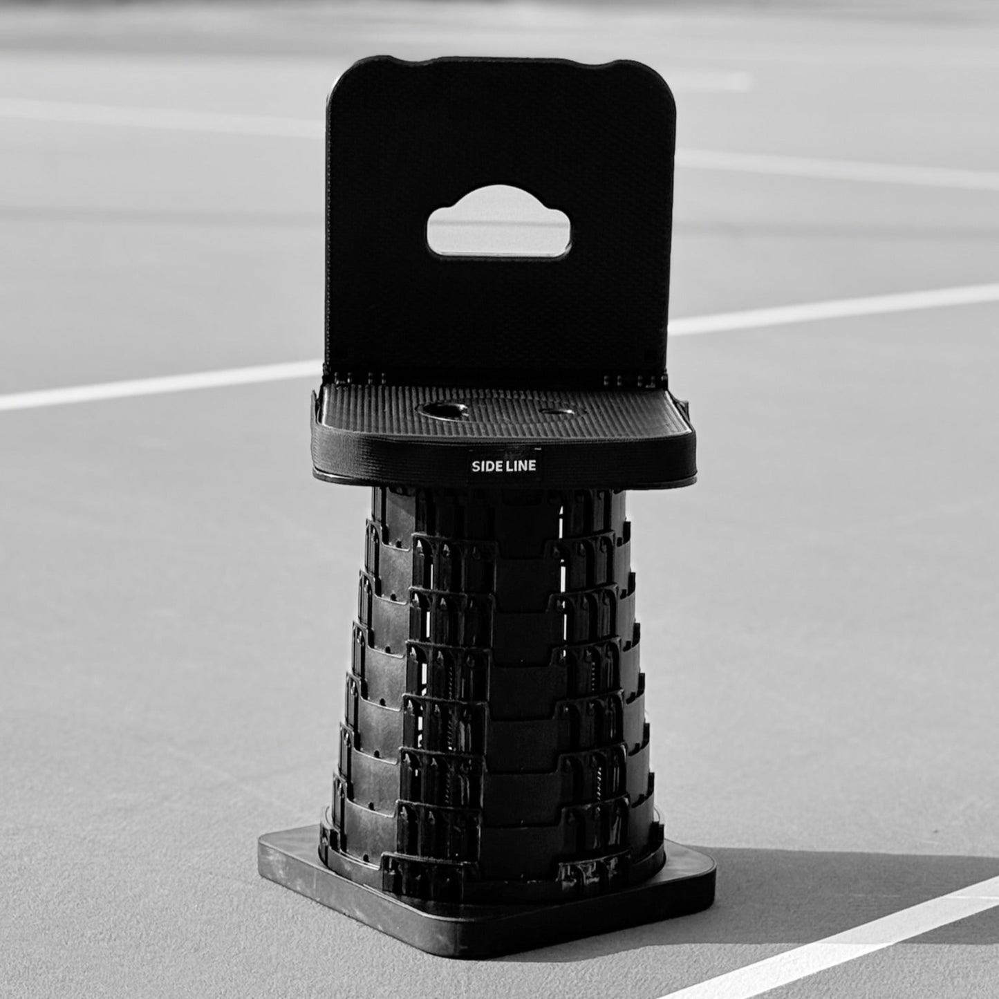 (PRE ORDER) SIDELINE BACKED – Foldable Stool With Back Support (250Kg Rated)
