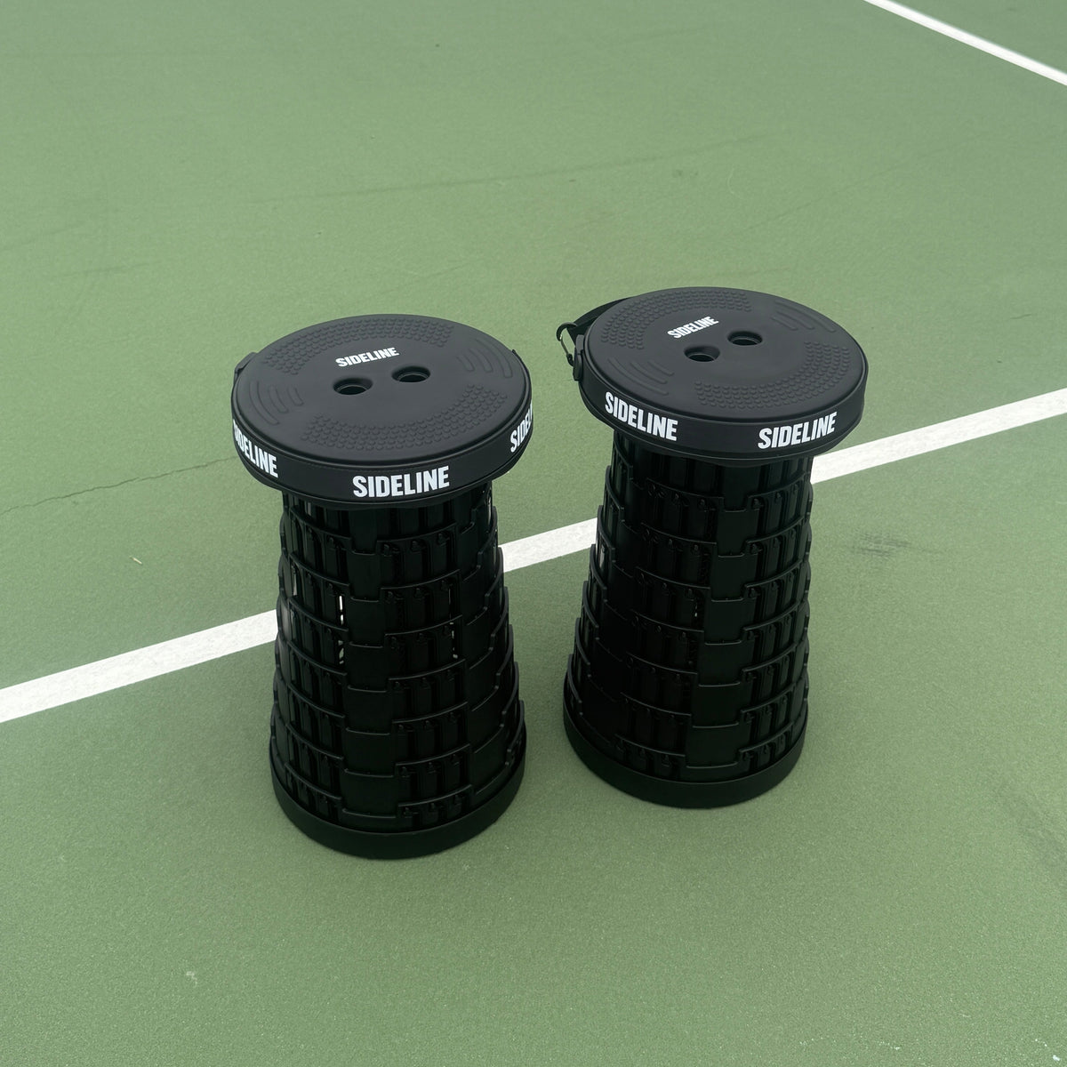 Two SIDELINE Mini Luxe stools side by side